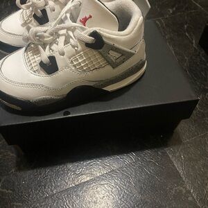 Kids White and Black Sneakers